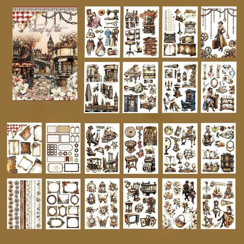 Vintage Rust Sticker Book