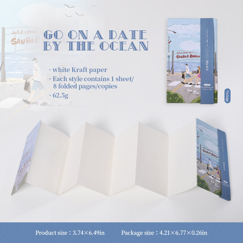 Summer Time Folding Notebook