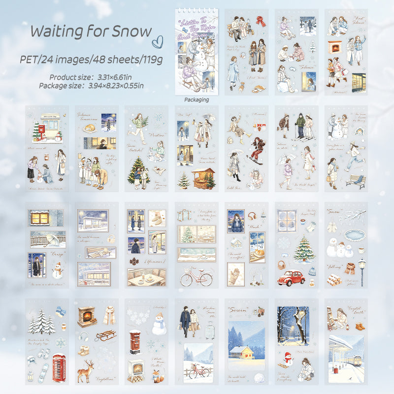 Listening to Rain and Snow Sticker Book