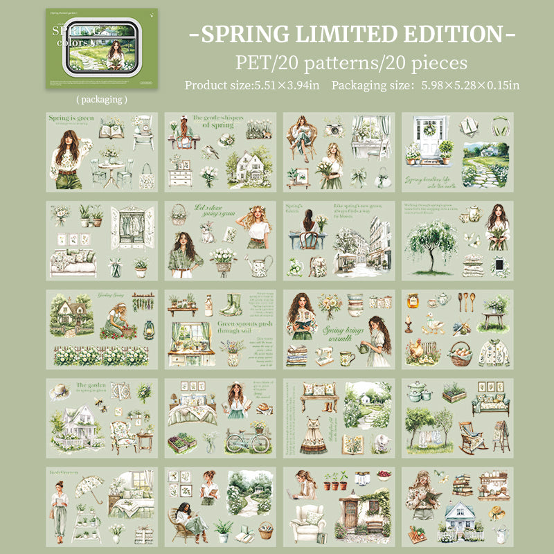 The Colors of Spring Sticker Book
