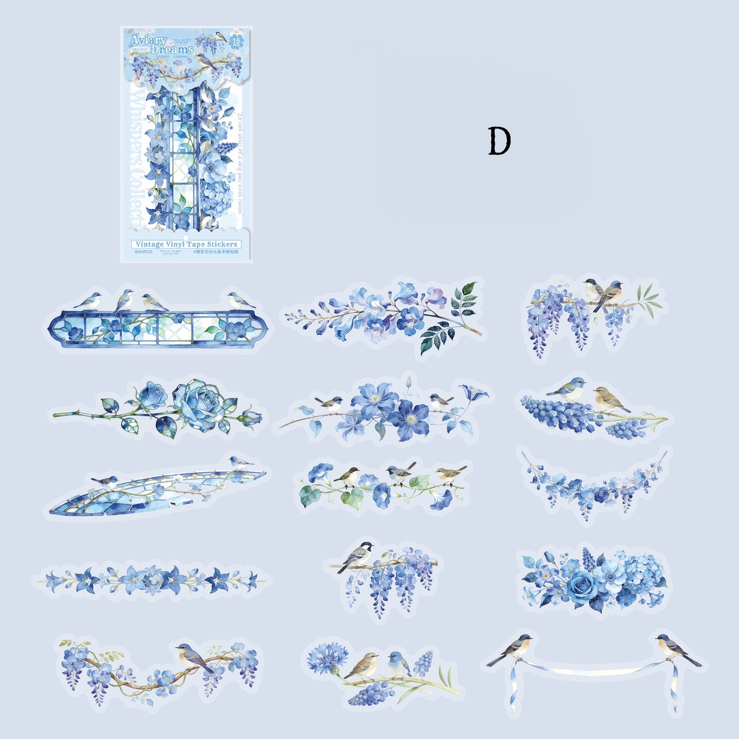Whispered Notes Strips Stickers