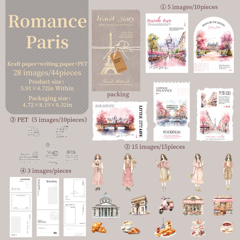 Travel Diary Journaling Pack