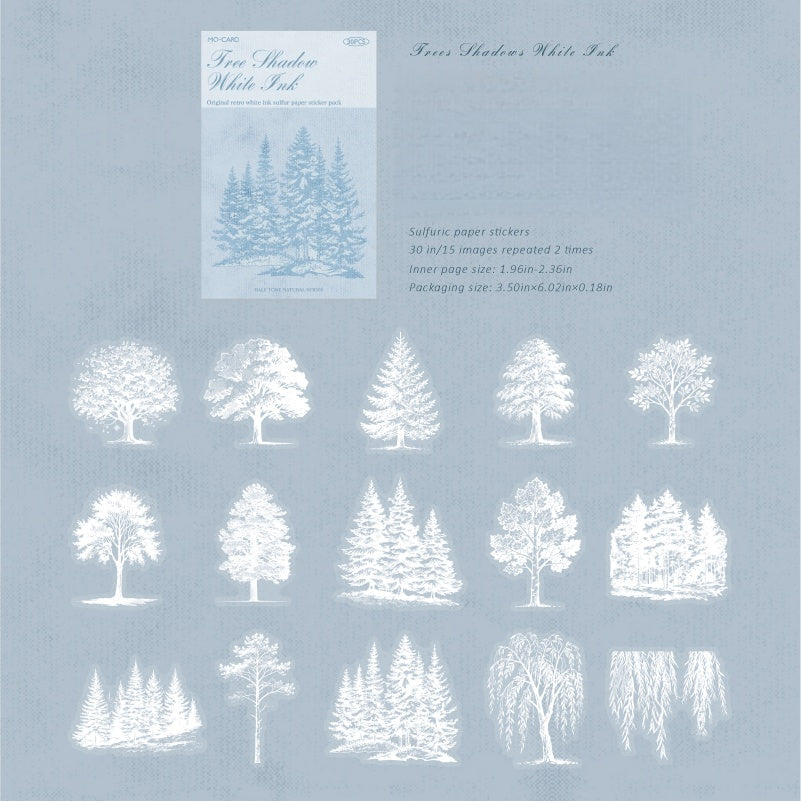 Half-Tone Nature Stickers