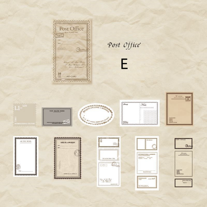 Retro Matchbox Note Sticker