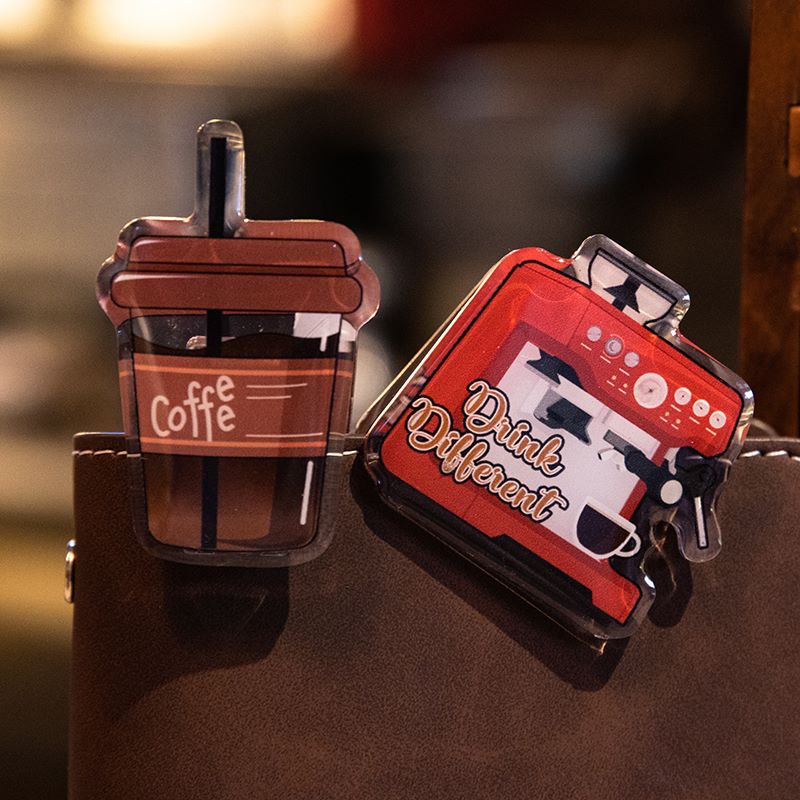 Coffee Old Time Acrylic Clip