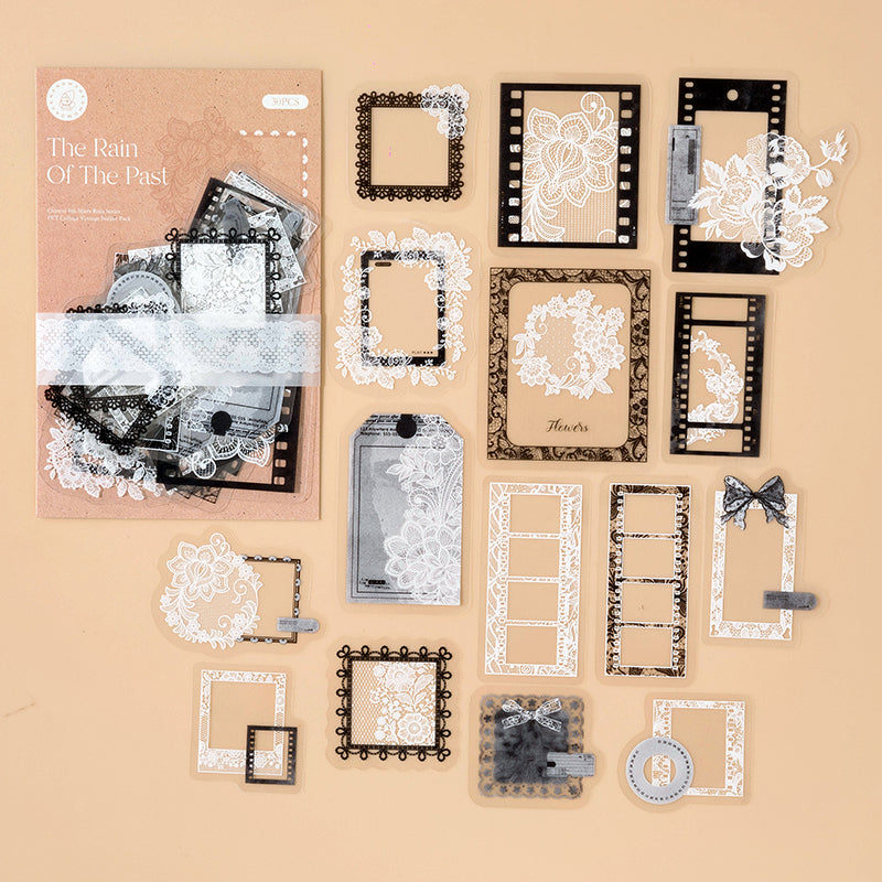 Ink Drunk in Misty Rain Stickers