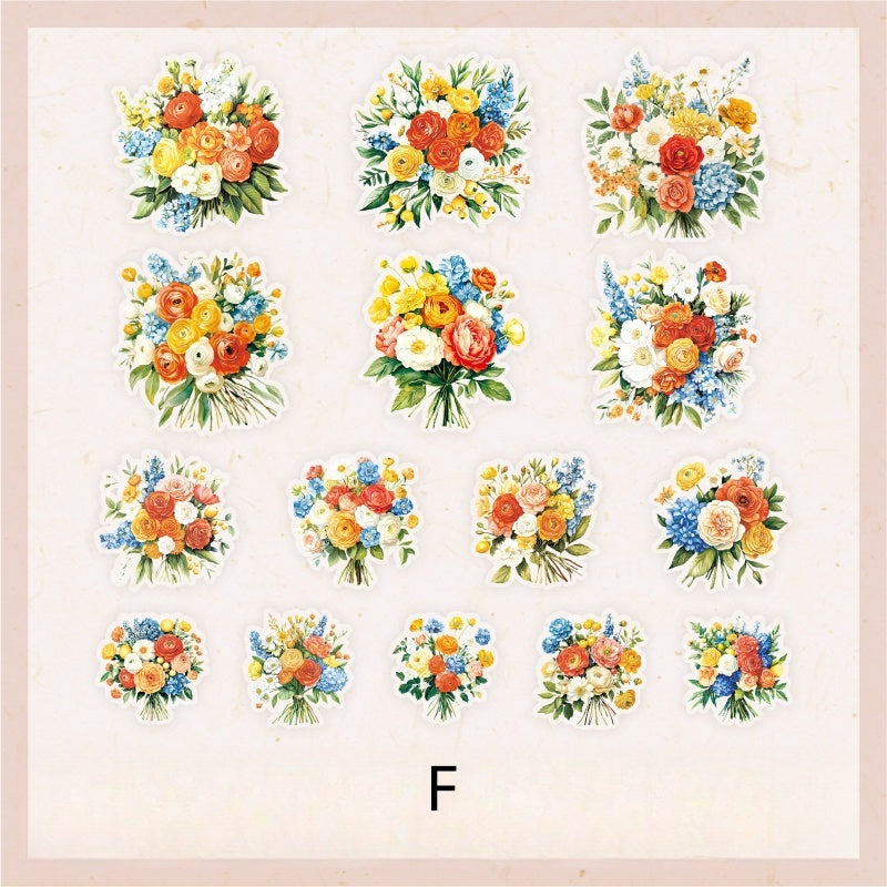 Four Seasons in Bloom Stickers