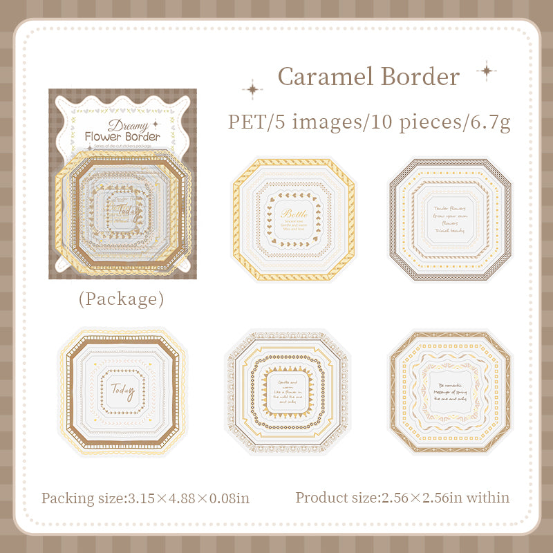Dreamy Lace Floral Stickers