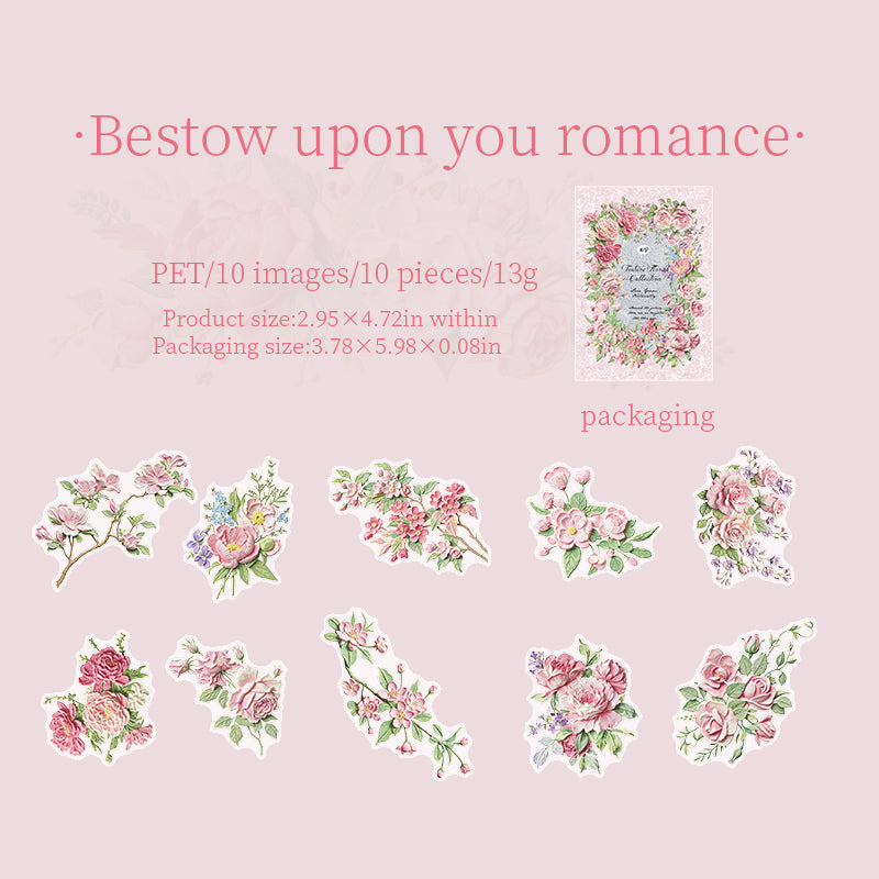 Texture Flower Collection Stickers