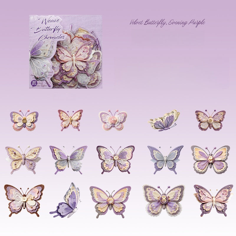 Weaving Butterfly Stickers