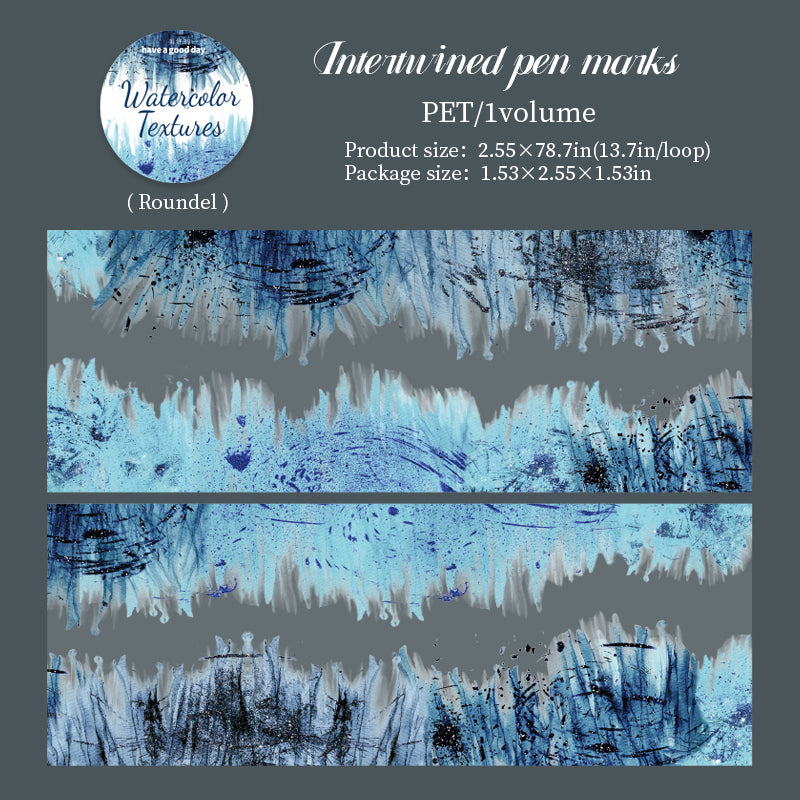 Watercolor Patterns Tape