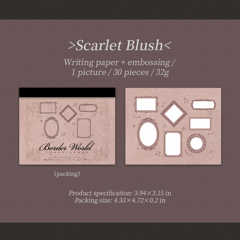 Framed World Memo Pad