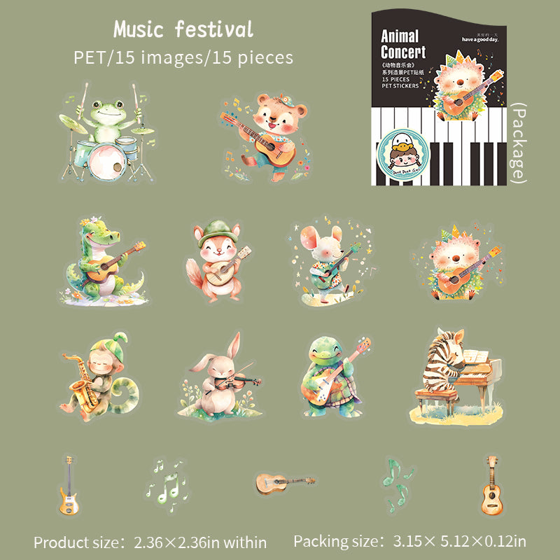 Animal Concert Stickers