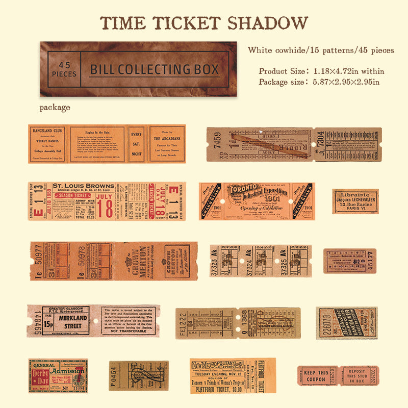 Antique Ticket Office Stickers