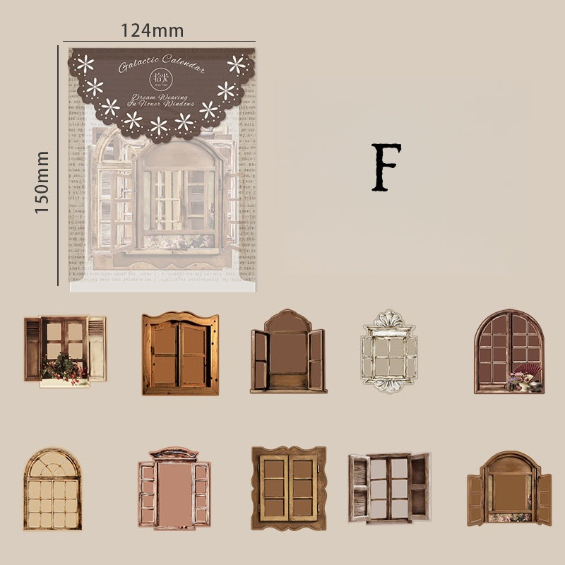 Floral Window Dream Weave Stickers