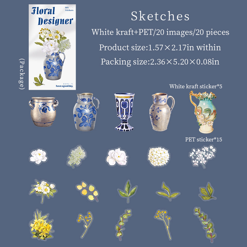 Floral Designer Stickers