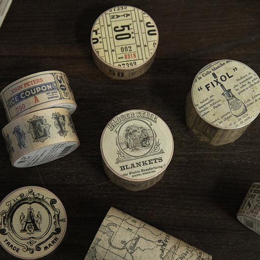 Retro Nostalgic Style Map Creative Washi Tape
