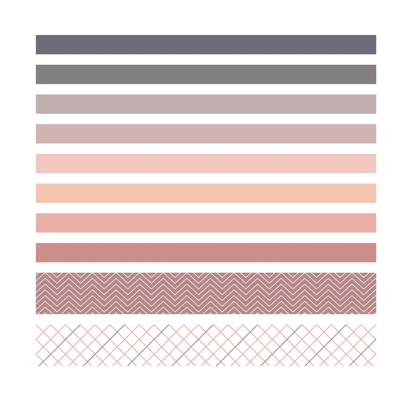 10 Rolls Washi Tape Set