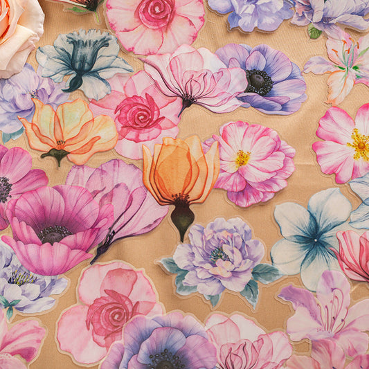 Flowers and Shadows PET Sticker