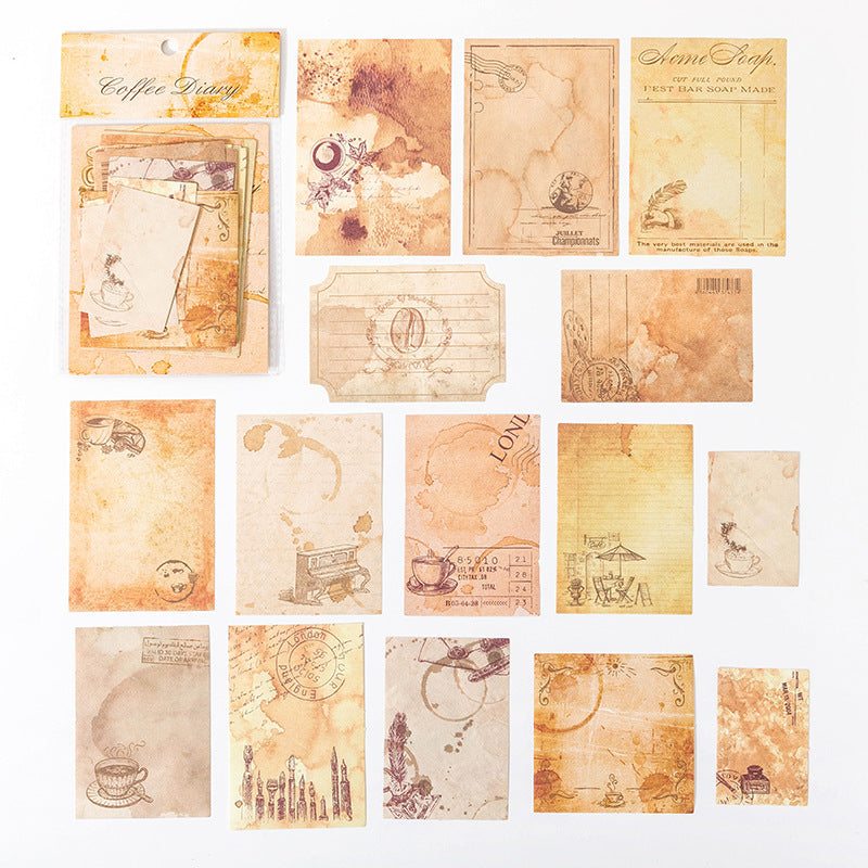 Vintage Coffee Burnt Note 60 Sheets