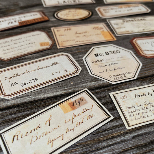 Tim Holtze Vintage Plant Specimens Label Stickers