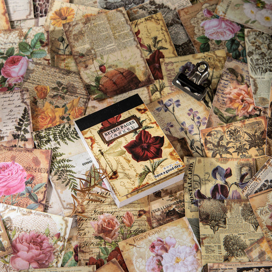 Retro Pages Mini Sticker Book