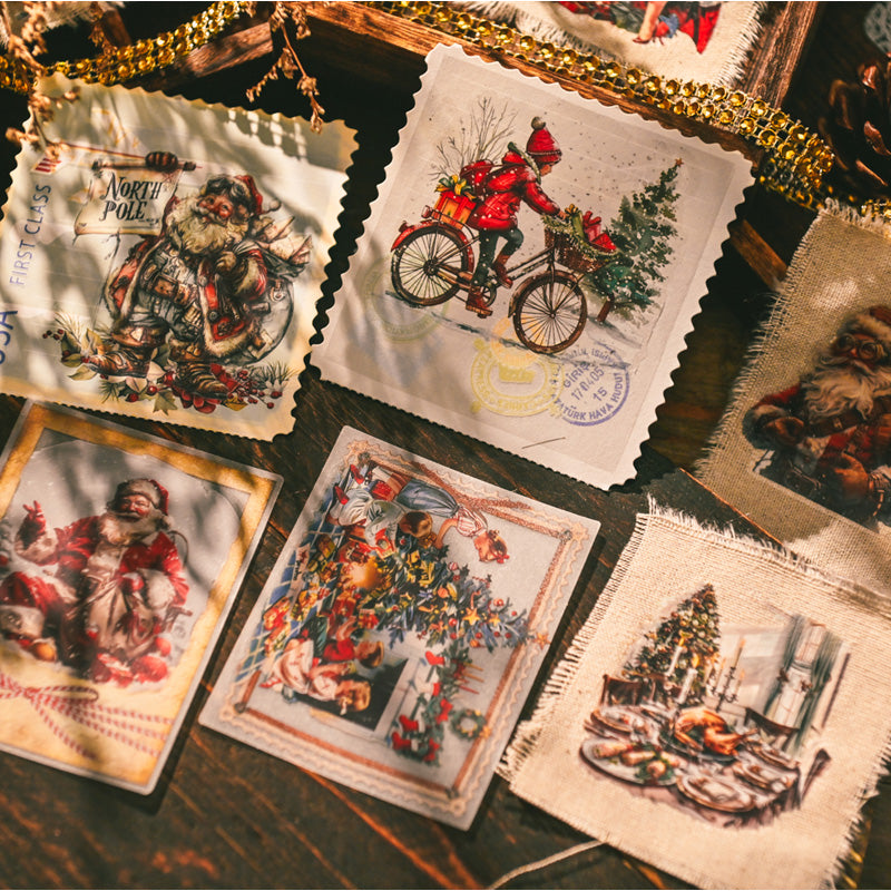Whimsical Christmas Rub-on Stickers