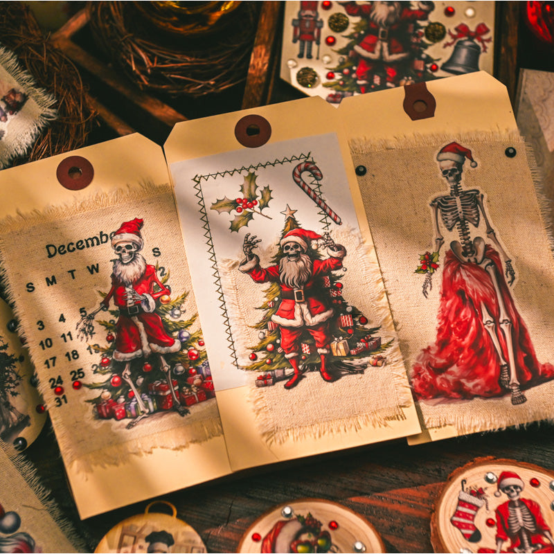 Dark Christmas Rub-on Stickers