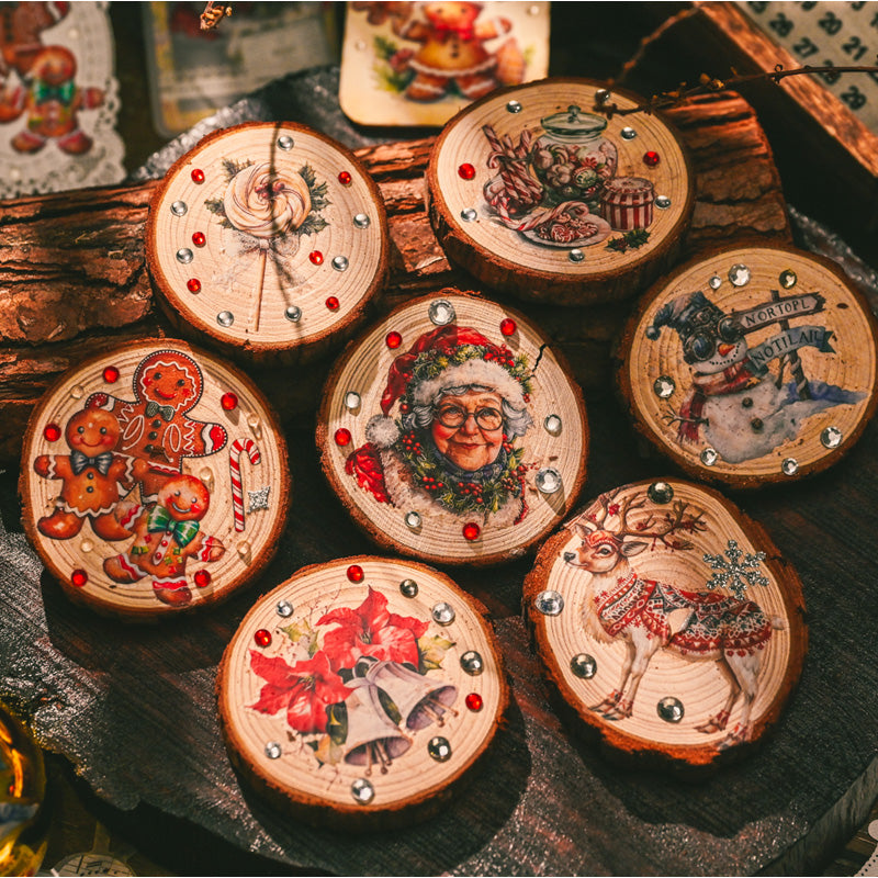 Christmas Gingerbread Rub-on Stickers