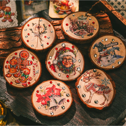 Christmas Gingerbread Rub-on Stickers