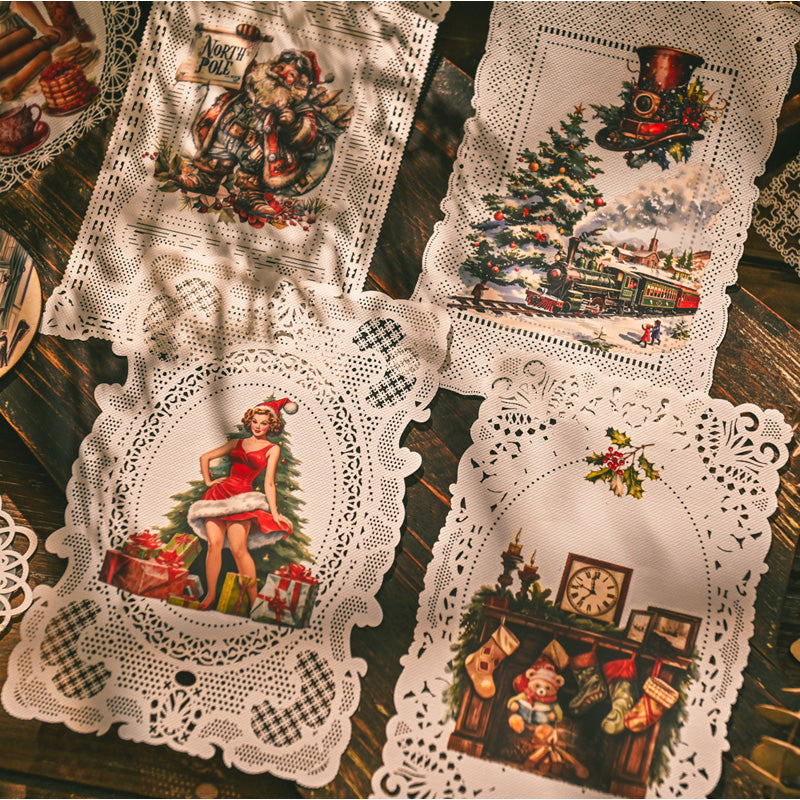 Whimsical Christmas Rub-on Stickers