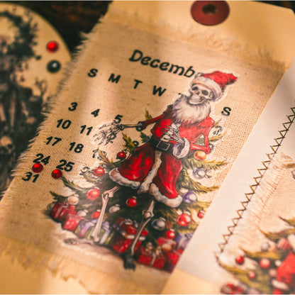 Dark Christmas Rub-on Stickers