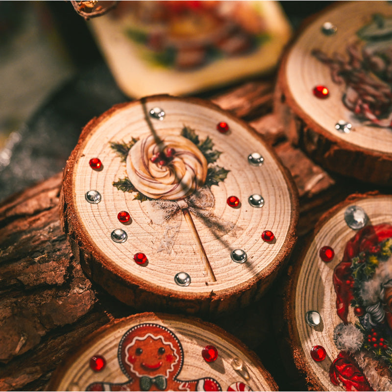 Christmas Gingerbread Rub-on Stickers