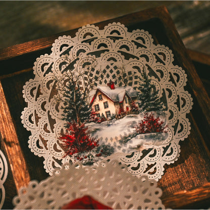 Retro Christmas Rub-on Stickers