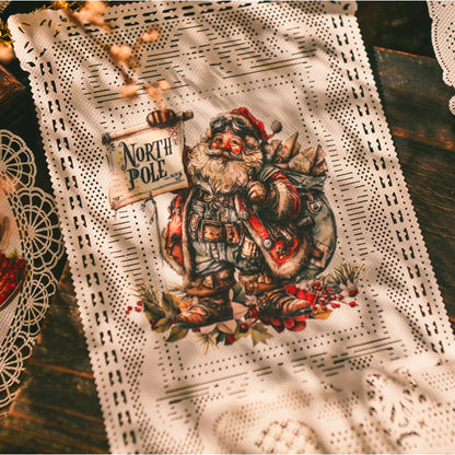 Whimsical Christmas Rub-on Stickers