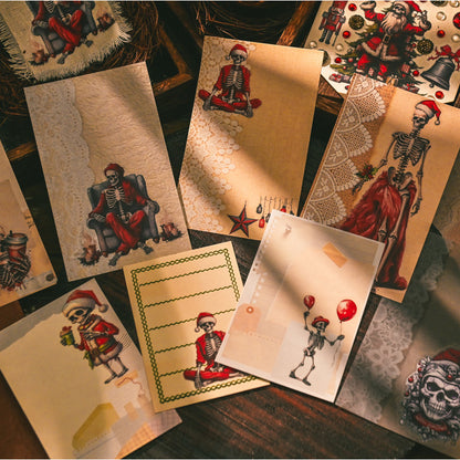 Dark Christmas Rub-on Stickers