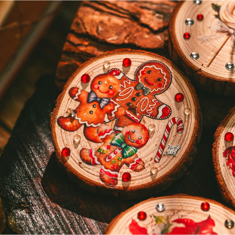 Christmas Gingerbread Rub-on Stickers