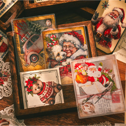 Retro Christmas Rub-on Stickers