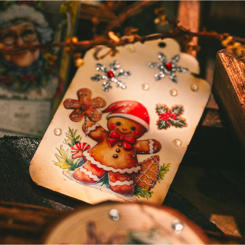 Christmas Gingerbread Rub-on Stickers