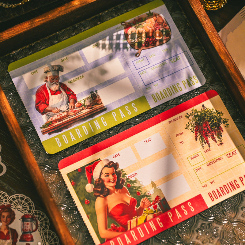Whimsical Christmas Rub-on Stickers