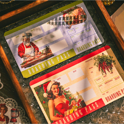Whimsical Christmas Rub-on Stickers