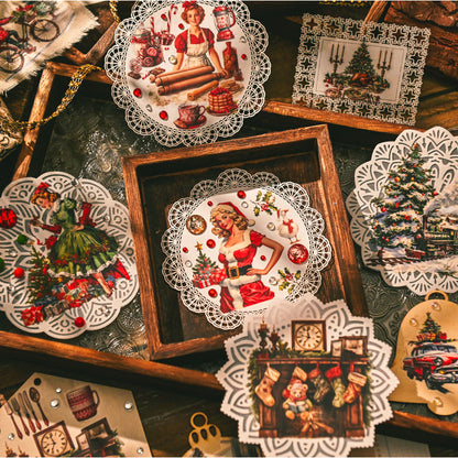 Whimsical Christmas Rub-on Stickers