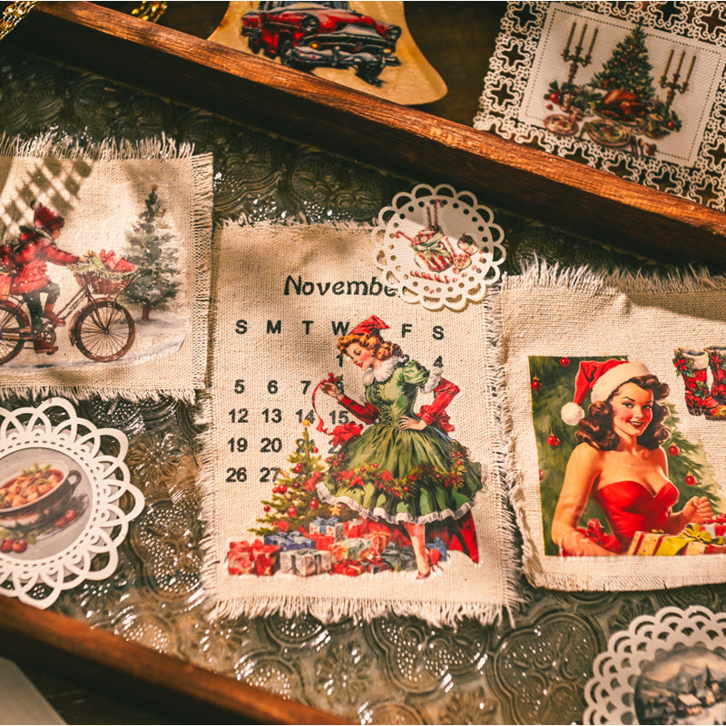 Whimsical Christmas Rub-on Stickers