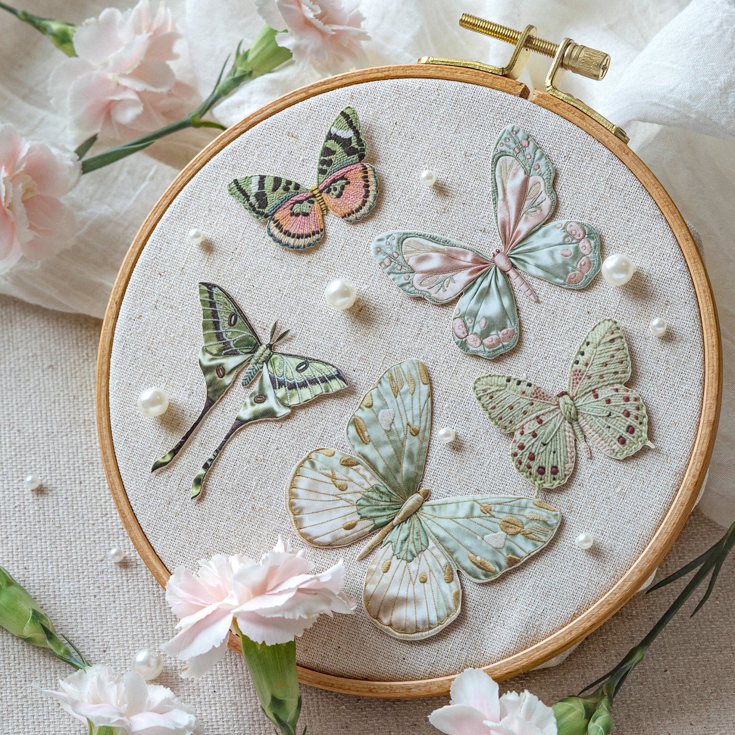 Butterfly Textile Book Stickers
