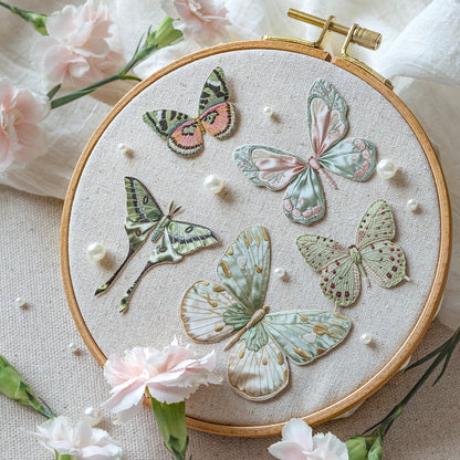 Butterfly Textile Book Stickers