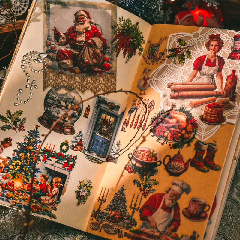 Whimsical Christmas Rub-on Stickers