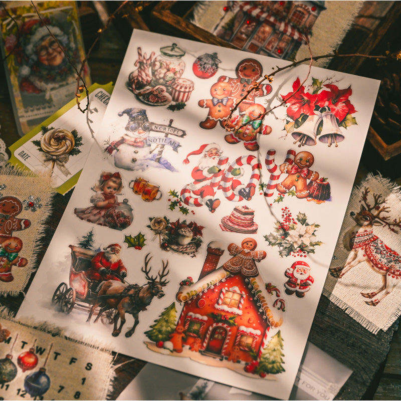 Christmas Gingerbread Rub-on Stickers