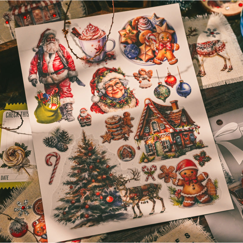 Christmas Gingerbread Rub-on Stickers