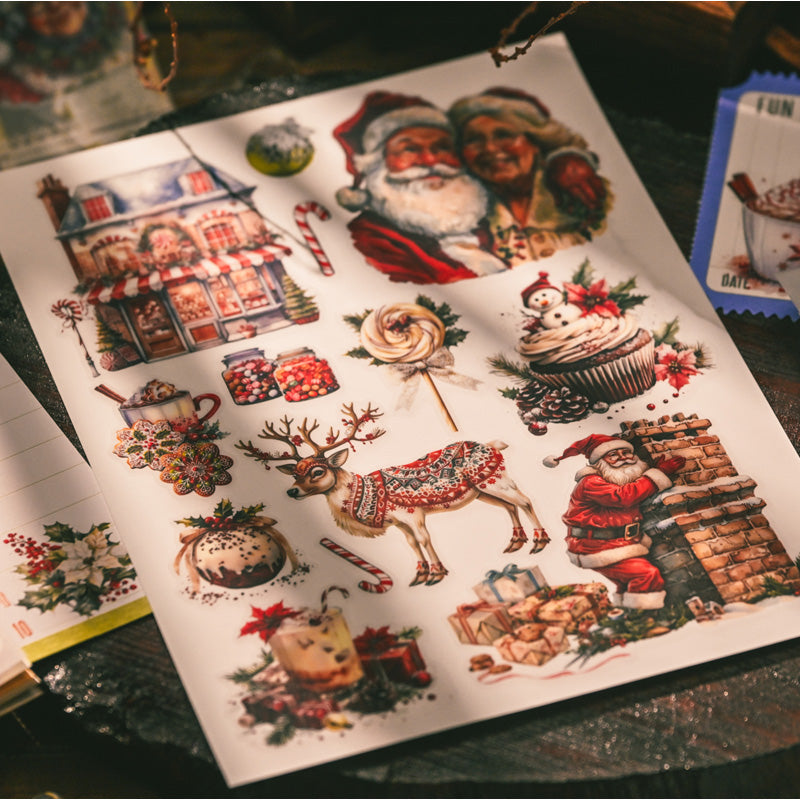 Christmas Gingerbread Rub-on Stickers