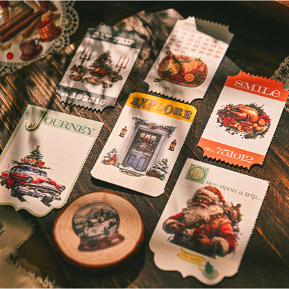 Whimsical Christmas Rub-on Stickers